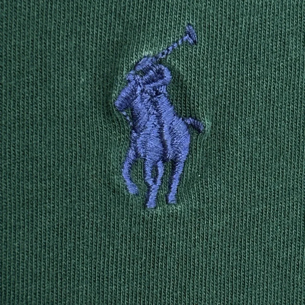 Polo Ralph Lauren Crewneck Long Sleeve T Shirt Large Pony Preppy Street Green‎